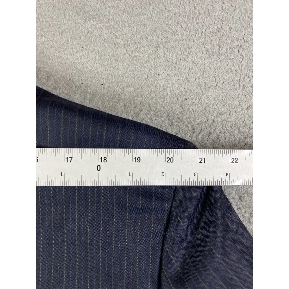 Brooks Brothers Jacket 46 L Navy SaxXon Wool Striped Madison 1818 Sport Coat - Picture 8 of 16